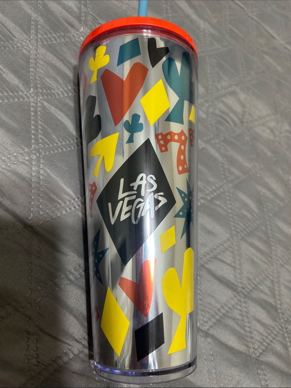Las Vegas Multi-Color Acrylic Travel Tumbler with Straw Starbucks